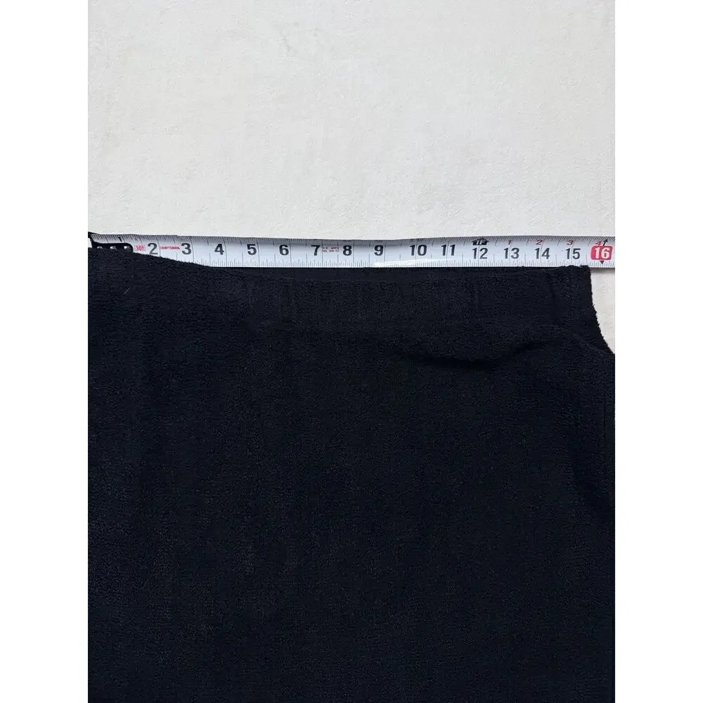 St. John Collection Marie Gray Santana Knit Skirt 12 Black Old Money Luxury